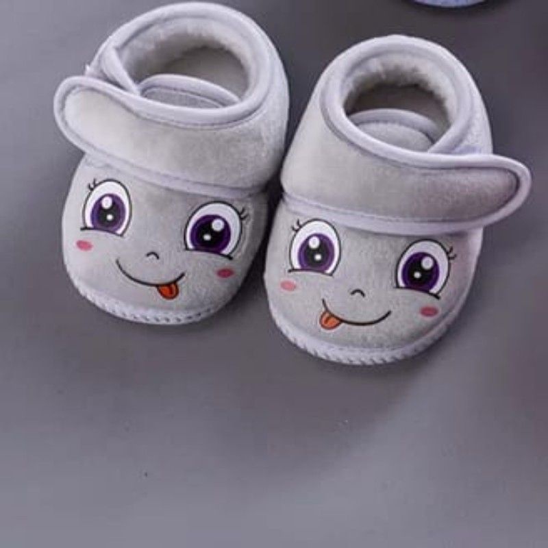 sepatu bayi perempuan/prewalker baby shoes motif senyum 0_12 bln