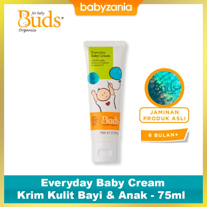 Buds Organics Everyday Baby Cream Lotion / Krim Kulit Bayi &amp; Anak 75ml