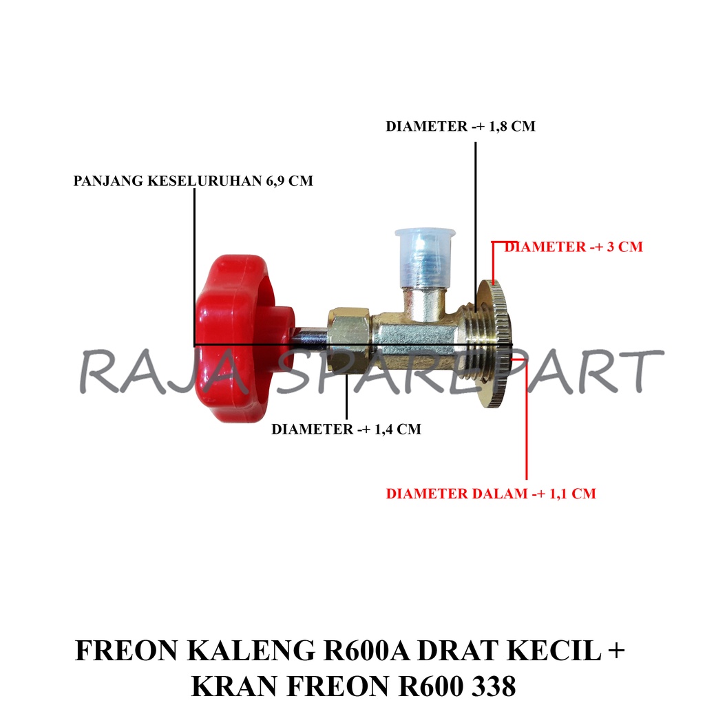 [PROMO + KRAN FREON R600A] Freon Kaleng R600A DRAT KECIL