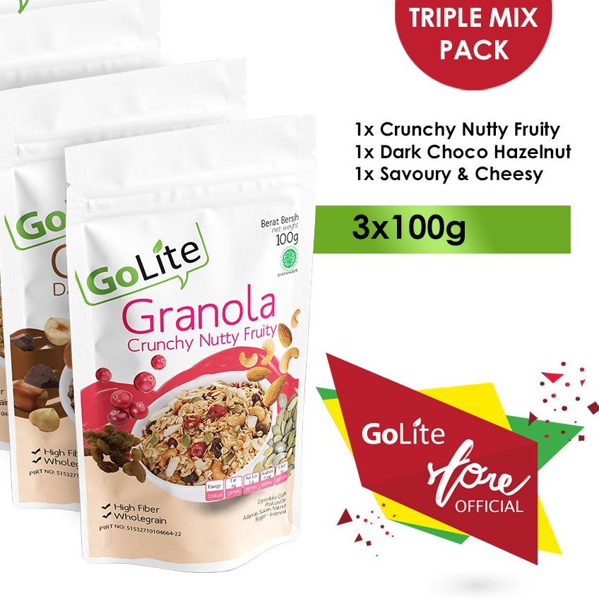

✥ Granola GoLite Triple Mix Pack (100gr) ♤