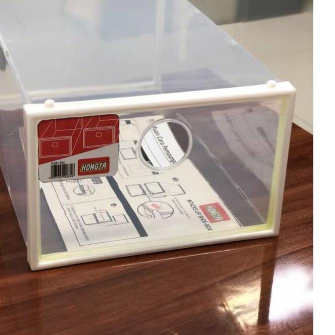 ➼ KOTAK SEPATU ACRYLIC TRANSPARAN TEBAL ✪