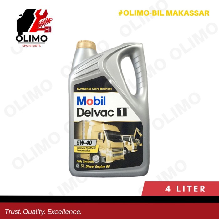 OLI MOBIL DELVAC 1 SAE 5W/40 FULLY SYNTHETIC (5L)