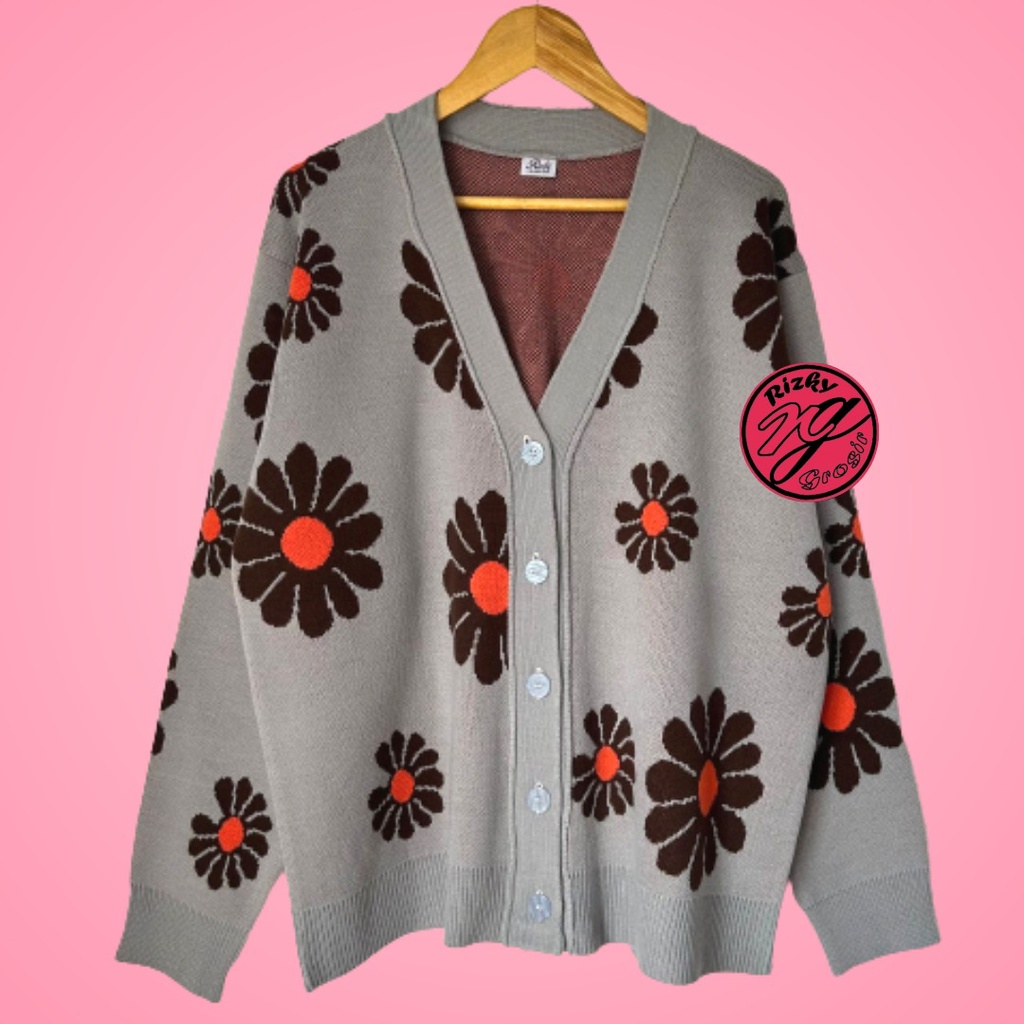 najahstore_officials Aghia flowers knit atasan premium