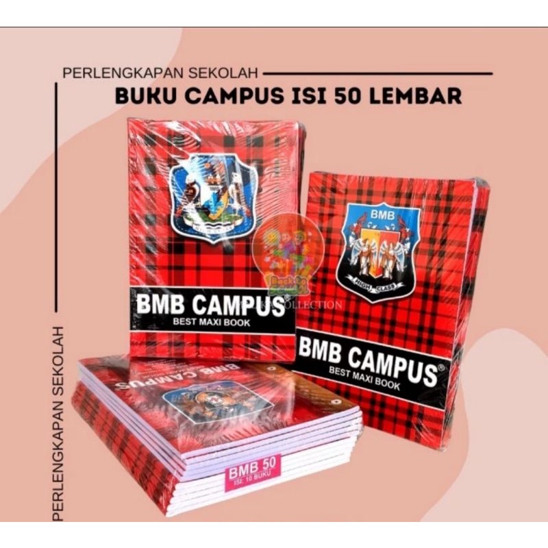 

Buku Tulis BMB Campus/Bamboo Boxy isi 36 Lembar per pack isi 10pcs