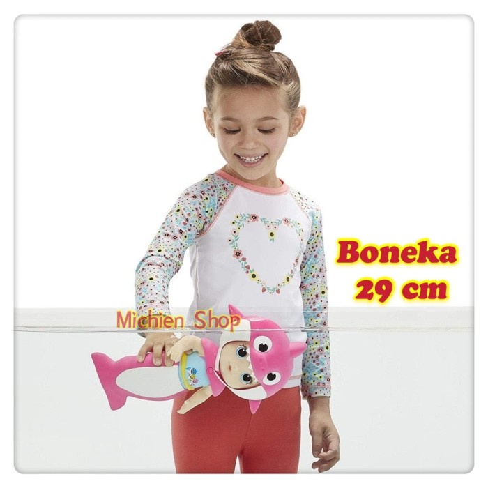✨ BISA COD ✨ Mainan Boneka Baby Alive Baby Shark Hasbro Original - Merah Muda