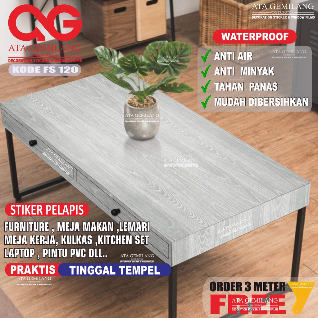 STIKER MEJA/STIKER LEMARI/STIKER KAYU/WALLPAPER KAYU/STICKER LEMARI/WALLPAPER MARMER/STIKER MARMER