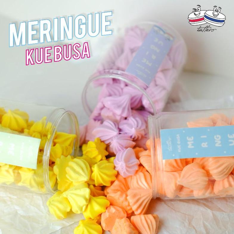 

➢0p Ready➢ Meringue Cookies Kue Busa Prancis Toples Kecil L68 ➢