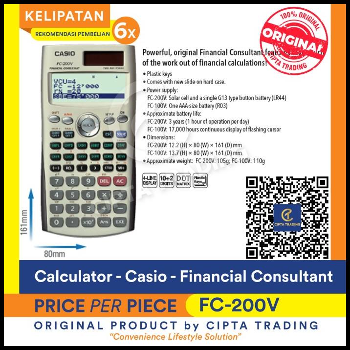 

Calculator - Casio - Financial Calculator Fc-200V