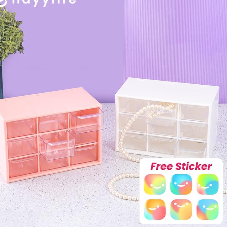♕ [CLEARANCE] HAYYLIFE  Kotak Penyimpanan - Tahan Debu Laci Kotak Penyimpanan Desktop Stationery Per