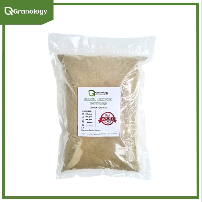 Daun Kemangi Bubuk / Basil Leaves Powder (1 kilogram) by Granology