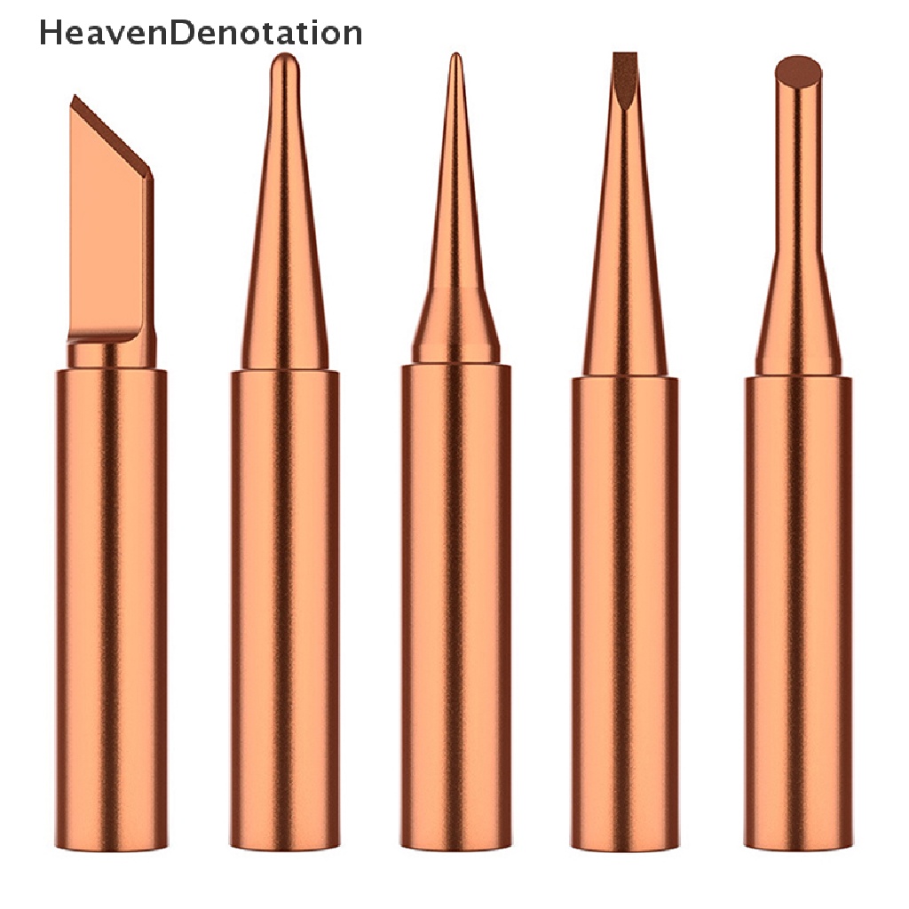 [HeavenDenotation] 5pc I+B+K+2.4D+3C Solder iron Tembaga Murni 900M Solder iron Kepala set Dalam HDV