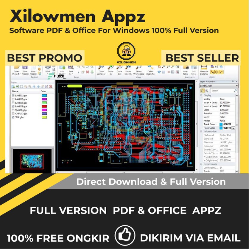 [Full Version]  Software Companions GerbView Pro PDF Office Lifetime Win OS