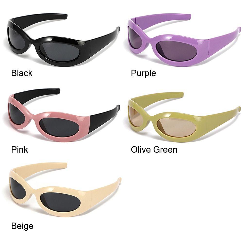 Nanas Kacamata Hitam Wanita Vintage UV400 Eyewear Sports Goggle