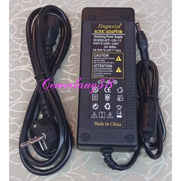 Adaptor 12V 10A II Switching Adapter 12 V 10 A + Kabel - 150 cm