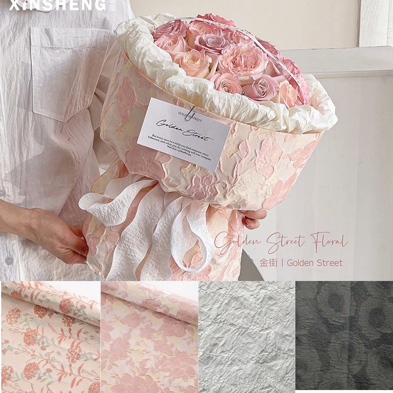 Kain Klasik Pembungkus Bunga Buket Bahan Kain Kertas buket Kain Pembungkus Wrap Bunga KB6268