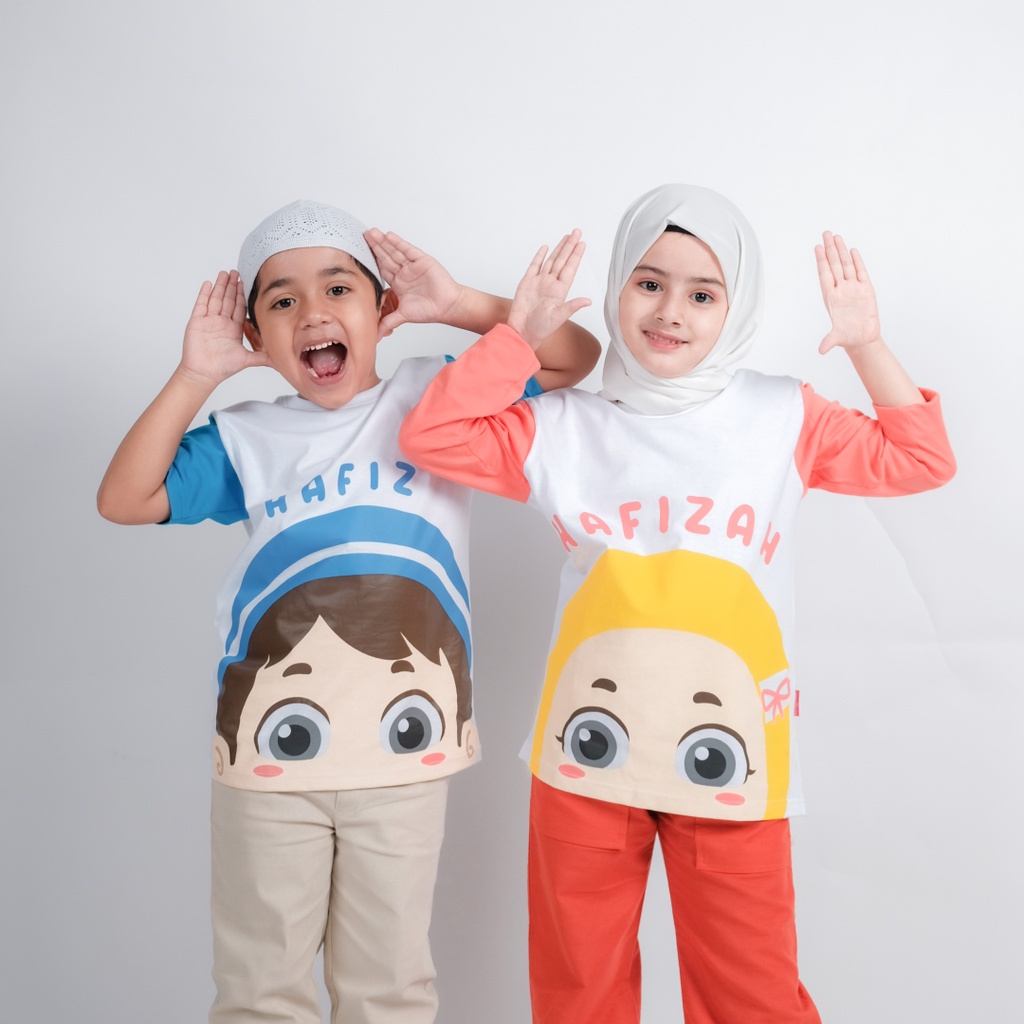 Ammar Kids X Hafiz dan Hafizah Official HH1 Kaos Anak Laki-Laki Hafiz dan Hafizah Baju Anak Laki-Lak