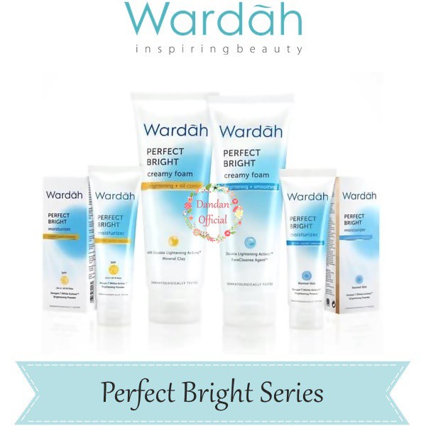 [PERFECT BRIGHT SERIES | BPOM] WARDAH Perfect Bright Series | Creamy Foam Moisturizer Tone Up Peel Off Powder Micellar BB | Bright