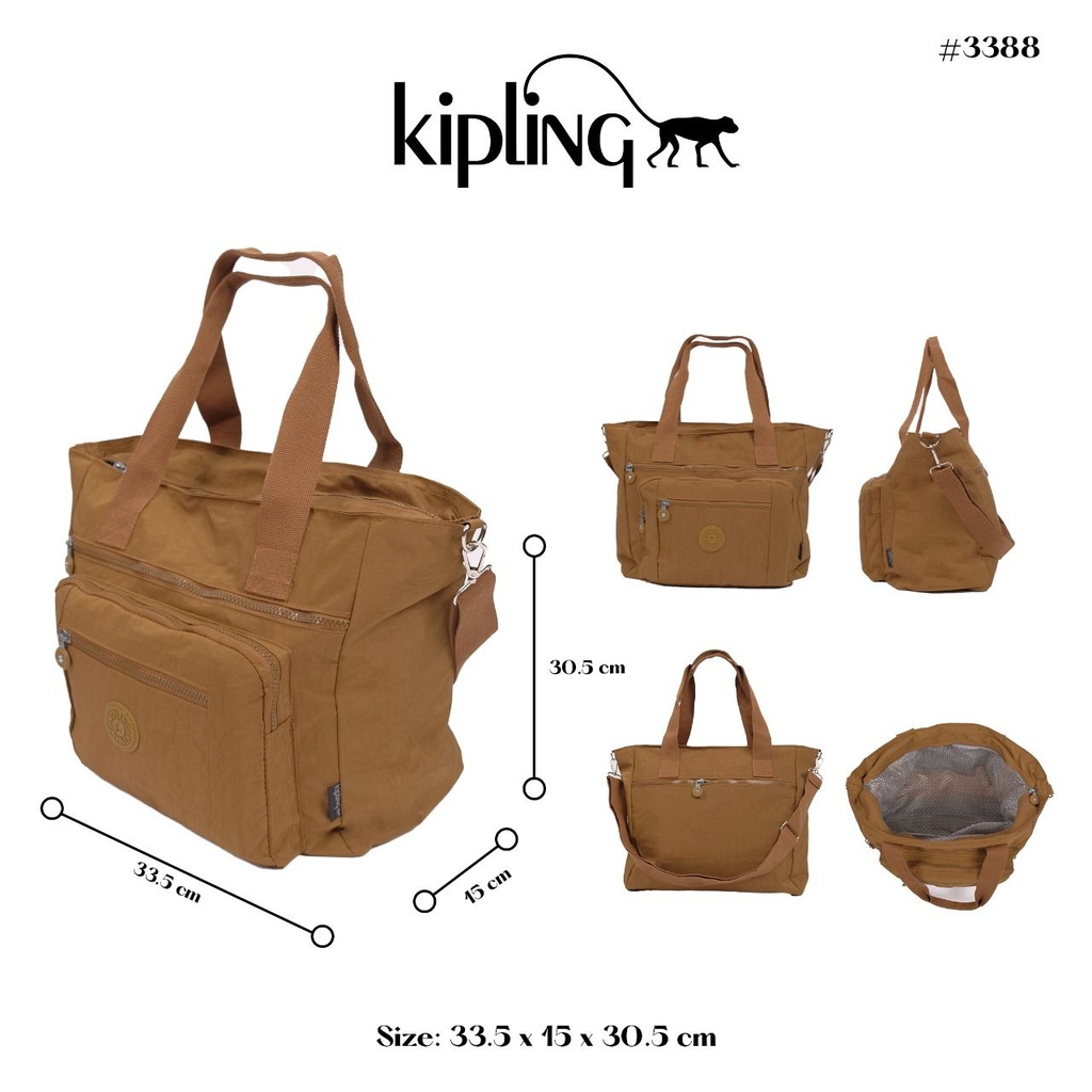 Tas Selempang Jumbo KP3388 Bahan Parasut Waterproof / Tas Sandang Wanita Besar Bisa Selempang / Tas 