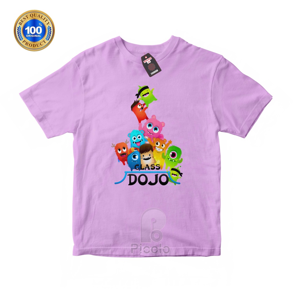 (FREE NAMA) BAJU KAOS ATASAN ANAK MOTIF CLASS DOJO UNISEX Bahan COTTUN