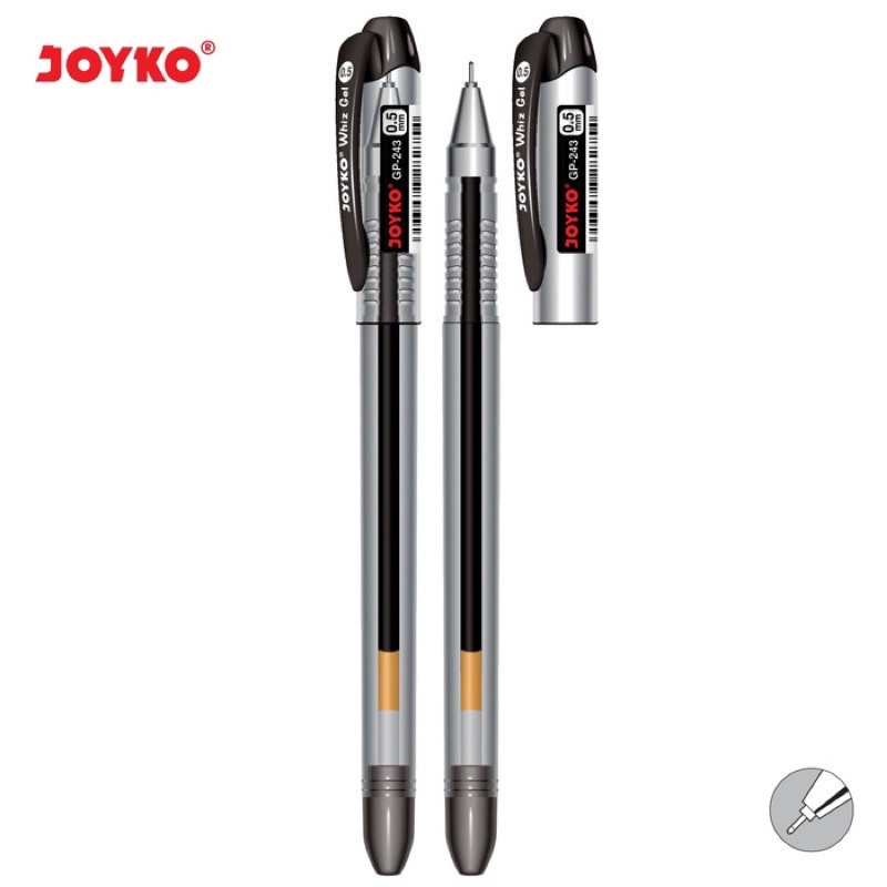 

Terlaris ✨ -Gel Pen Pulpen Pena JOYKO GP-243 Whiz Gel 0.5 mm 1 Box 12 Pcs- 2.2.23