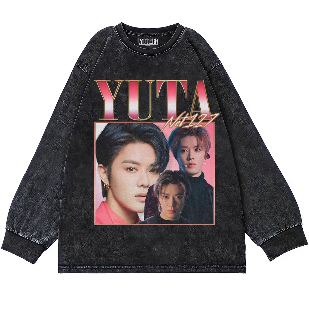 Patternmerch "kaos nct 127 yuta homage" Oversize T-Shirt | Longsleeve Oversized | washing tee | Kaos