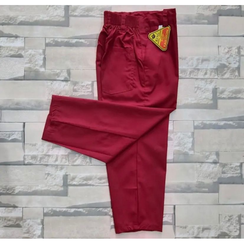 Celana Sekolah SD Laki Laki Merah Panjang