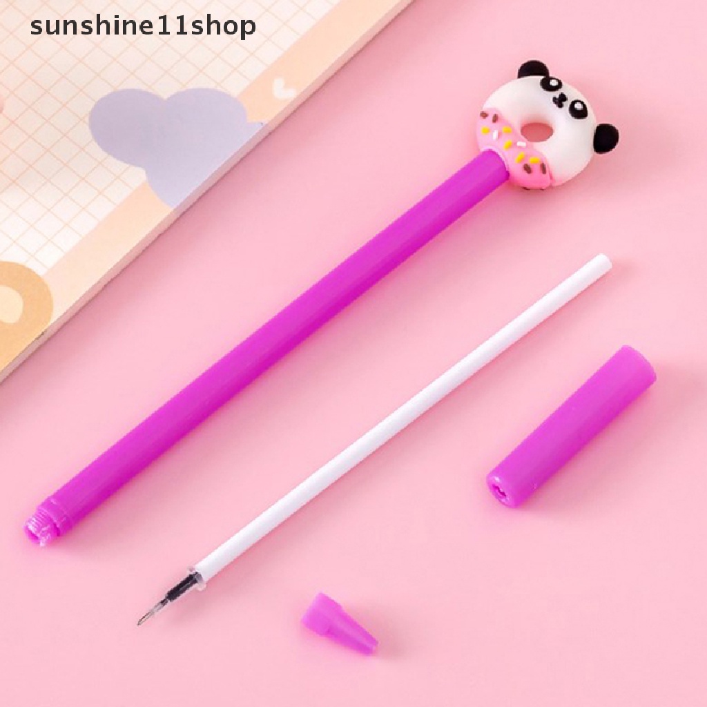 Sho Alat Tulis Donat Lucu Hewan Sekolah Kantor Kawaii Perlengkapan Kreatif Stationery Manis Indah Pretty Gel Pulpen N