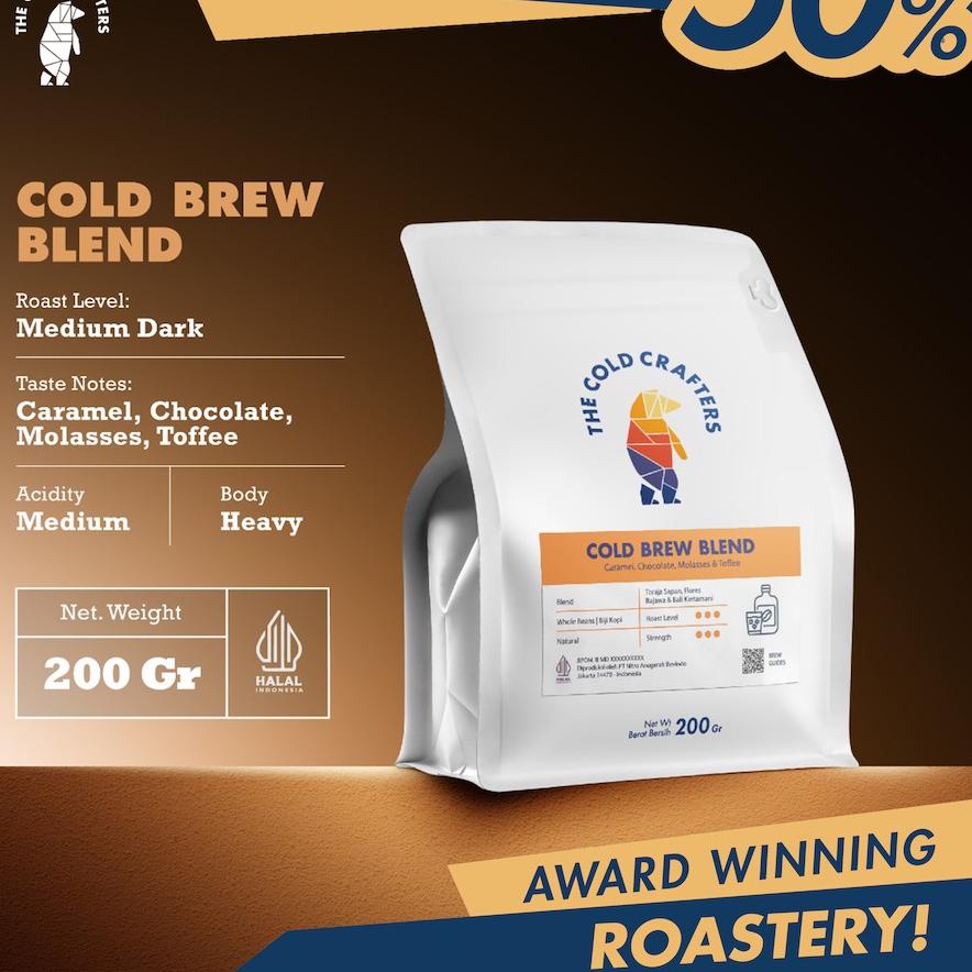 

♖ The Cold Crafters Signature Cold Brew Blend Roasted Coffee Beans 100gr/200gr/1kg ✫