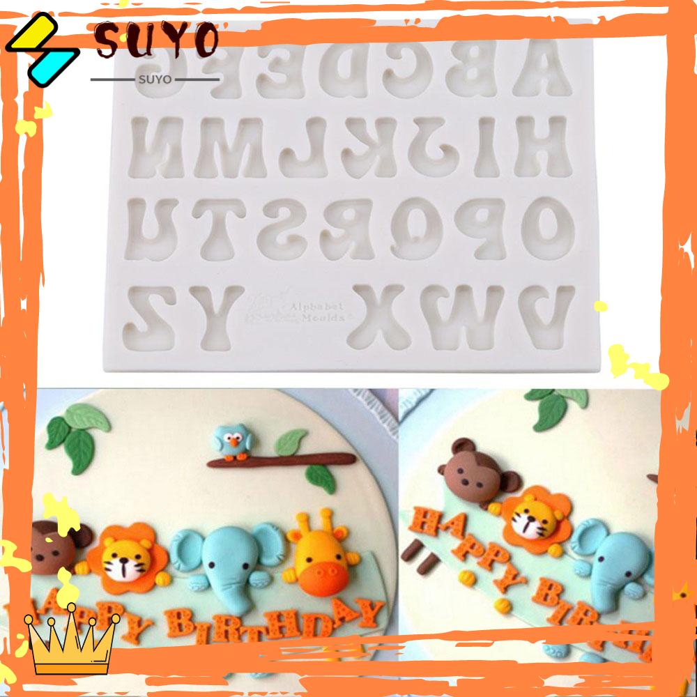 Suyo Huruf 3D New Fondant Sugar Craft Alphabet Number