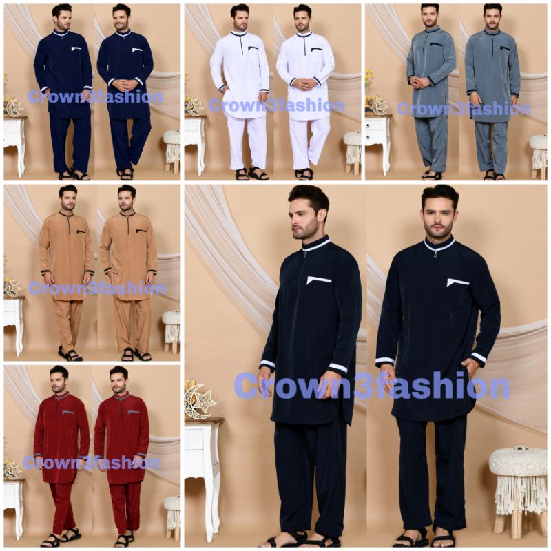 Setelan koko kurta pria premium quality *Bisa COD AL KAHFI