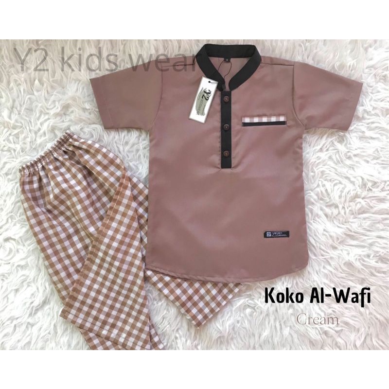 Setelam Koko Wafi By: Y2 Kidswear // Setelan koko Anak Sarkoci Lengan Pendek