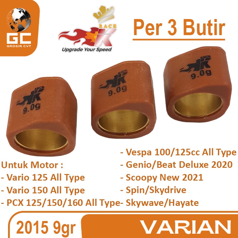 Sliding Roller Racing Vario Fi ESP PCX ADV 125 150 160 Beat Genio 2020 Deluxe Scoopy 2021 Race K IP19 2015 3 butir