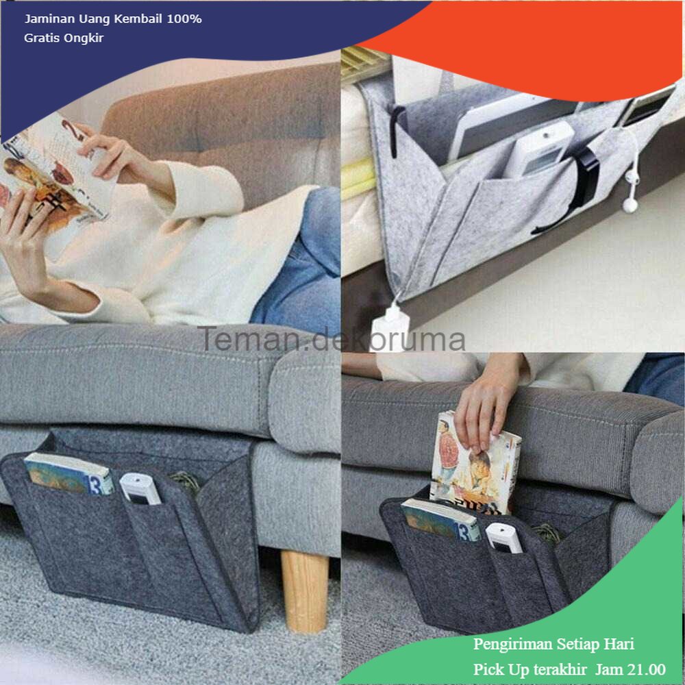 TD - PRB LENZERO Tas Bedside Organizer Sofa Kasur Tempat Tidur Hanging Bag - NL-A-050