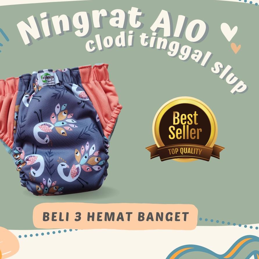 ♫ Popok Kain Bayi Clodi Ningrat AIO Reguler dan Jumbo Cloudy CLody ♠