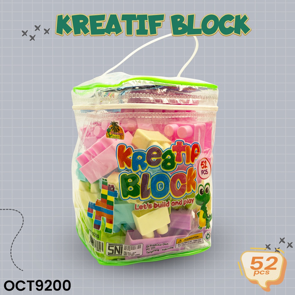 MAINAN BLOCK KREATIF MAINAN BLOCK PUZZLE MOBIL MAINAN EDUKASI KREATIFITAS ANAK