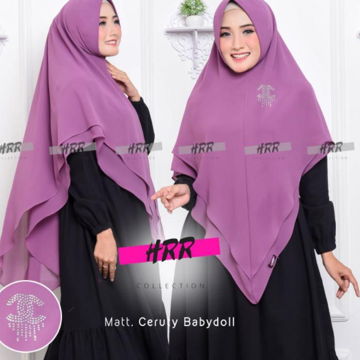 TERPOPULER P78 KHIMAR 2 LAYER RUNCING, HIJAB 2 LAYER LANCIP JUMBO す