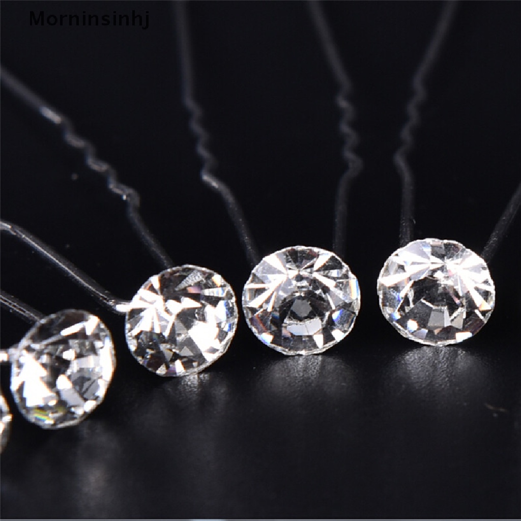 Mornin 20PCS Kristal Bening Berlian Imitasi Diamante Pernikahan Bridal Prom Hair Pin Hairpin id