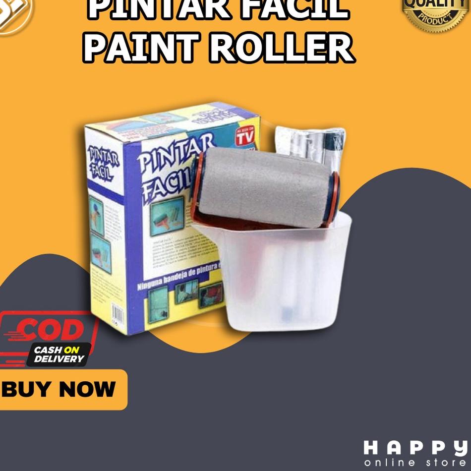 ☚ KUAS ROLL / PINTAR FACIL PAINT ROLLER / ROLL KUAS CAT OTOMATIS ORIGINAL 100% ☈