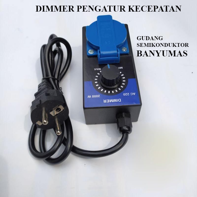 Dimmer 2000w pengatur kecepatan bor grinda mesin dinamo dimer 2000wat