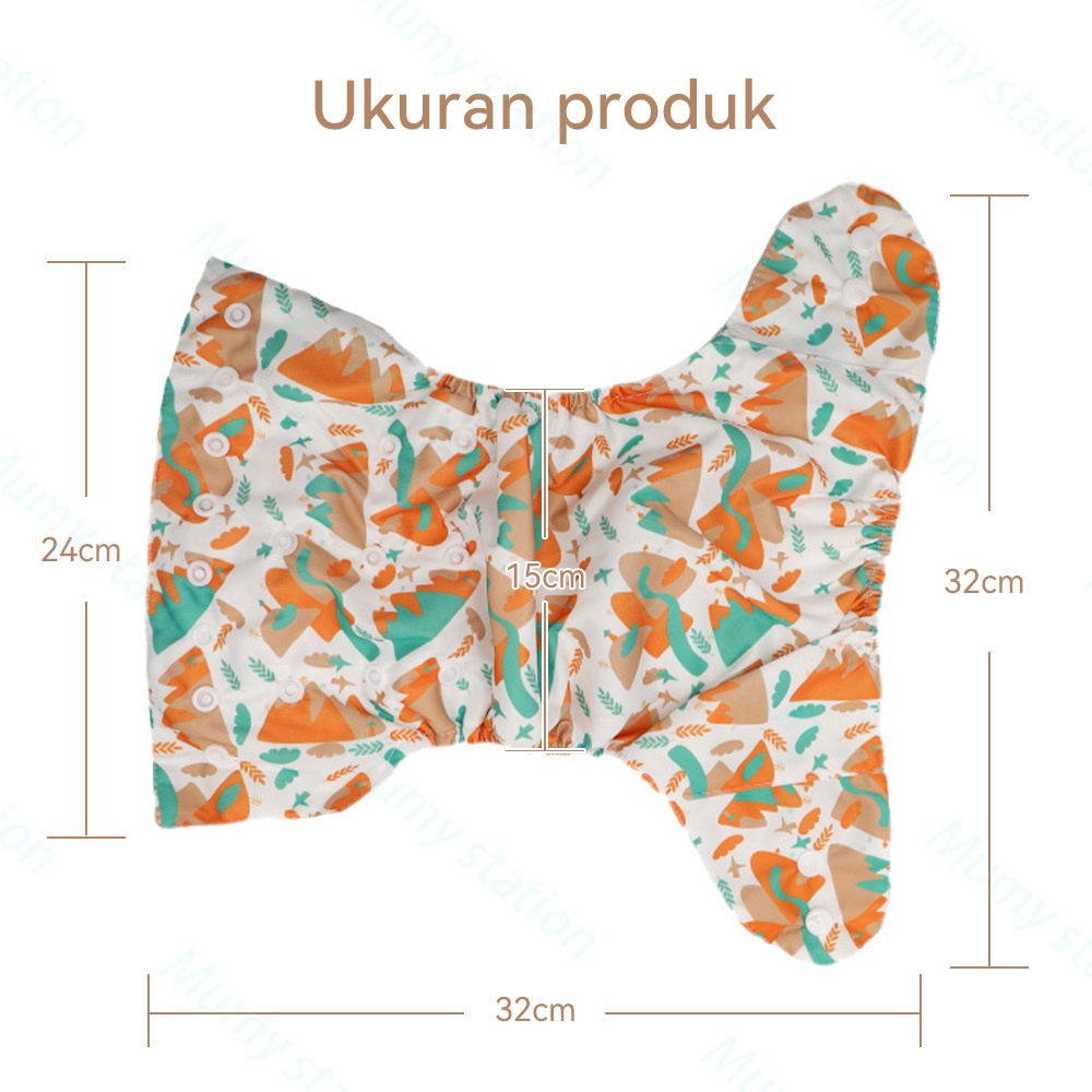 Mumystation popok bayi kain cuci ulang /Popok Clodi Celana Cloth Diaper celana popok kain