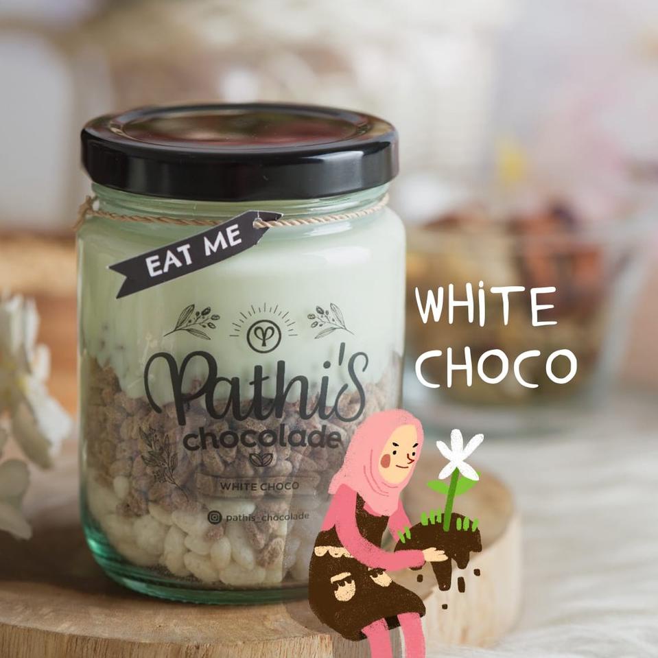 

K94 WHITE CHOCO - Chocolate In Jar PENJUALAN TERBANYAK €