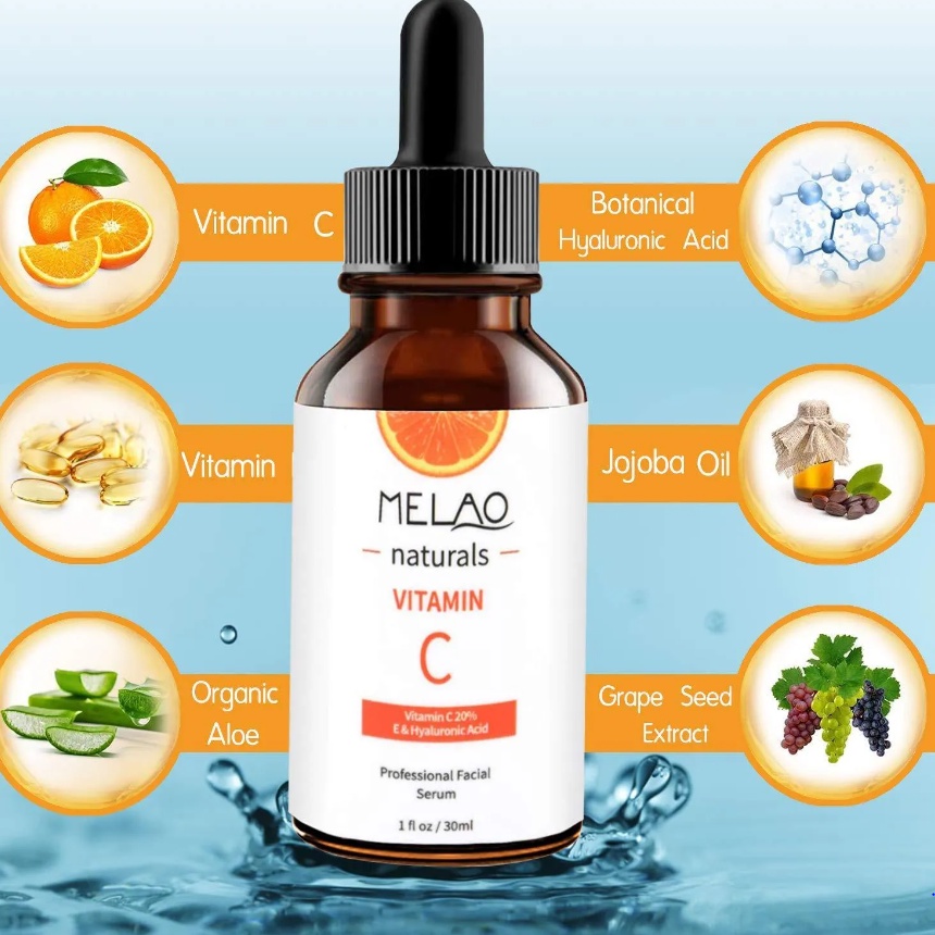 (READY &amp; ORI) Melao Vitamin C Serum Dark Spot Remover Anti Aging - 30ml