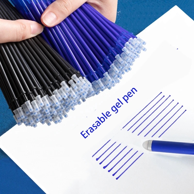 0.5mm Magic Erasable Pen Set Blue/Black Refill Washable Gel Pen Murid Menulis Bolpoin Sekolah Perlengkapan Alat Tulis Kantor