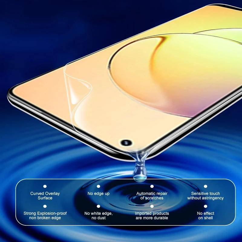 3pcs Film Perlindungan Untuk OPPO Realme GT2 Pro GT Master Neo 2 3 3T Pelindung Layar Untuk OPPO Realme Q3 Q5 Pro Q5i Q3S Q3T Q5i Narzo 30 50 Pro 50A 50i Prime Hydrogel Film