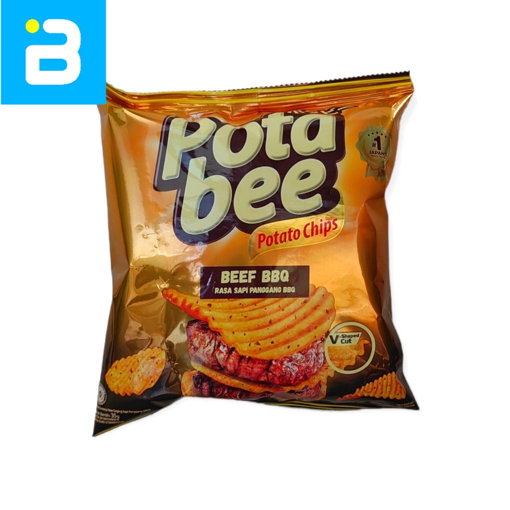 

Potabee Potato Chips Rasa Beef BBQ 35 G