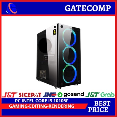 PC Gaming Core i3 10105F / GT 1030 2GB / DDR 8GB / SSD 120 / HDD 1TB