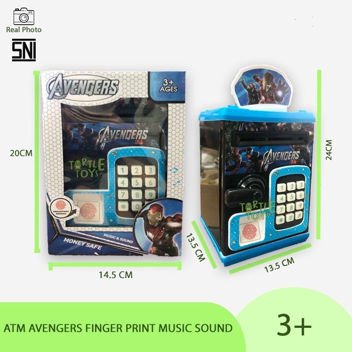 

Money Safe Deposit Box Brankas Atm Mini Celengan Anak Music Sound
