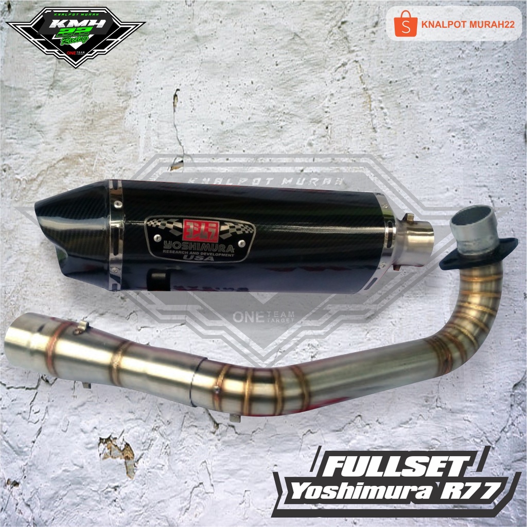 Knalpot Racing Yoshimura R77 Carbon Lubang 2 Yamaha XMAX 250 X MAX