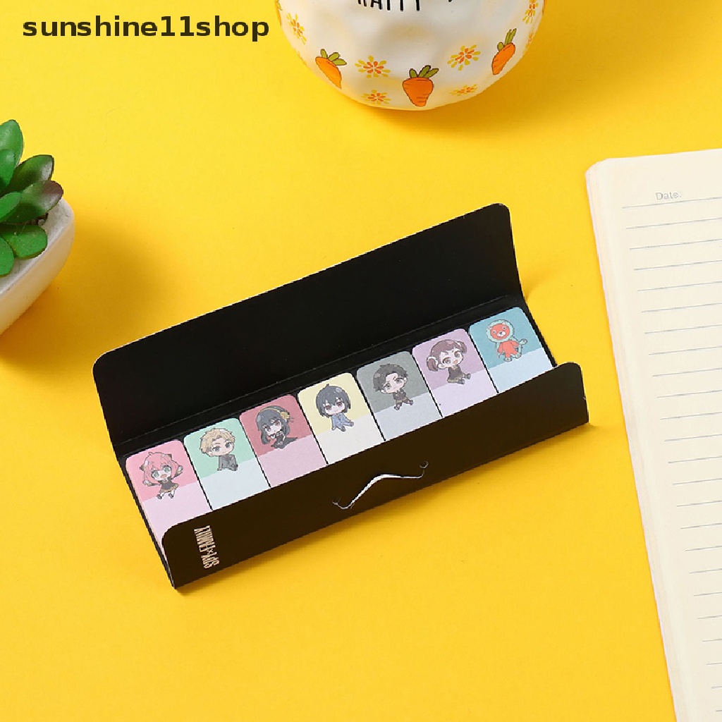 Sho 30lembar Anime SPY X FAMILY Sticky Note Tinggalkan Pesan Memo Pad Stiker Sobek Memo Pads Notes Index Bendera Tab Alat Tulis N