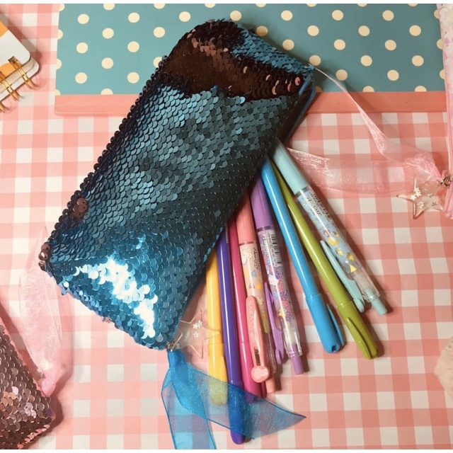 

Terlaris ✨ -Tempat pensil manik sequin- 2.2.23
